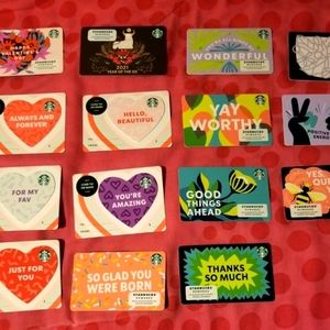 Complete Starbucks 2021 Valentine's gift cards
